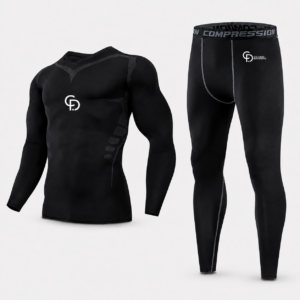 Conjunto Largo Negro Térmica + Calza