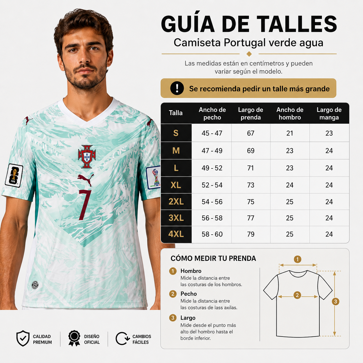 Camiseta Portugal Alternativa Mundial 2026 RONALDO 7 - Imagen 10