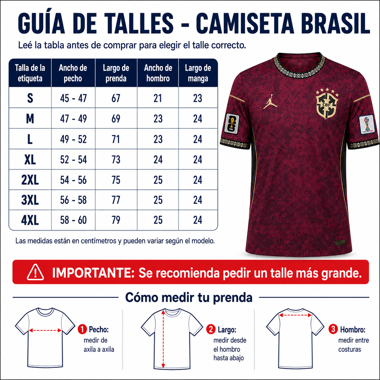 Camiseta Brasil Edición Especial JORDAN - Imagen 2