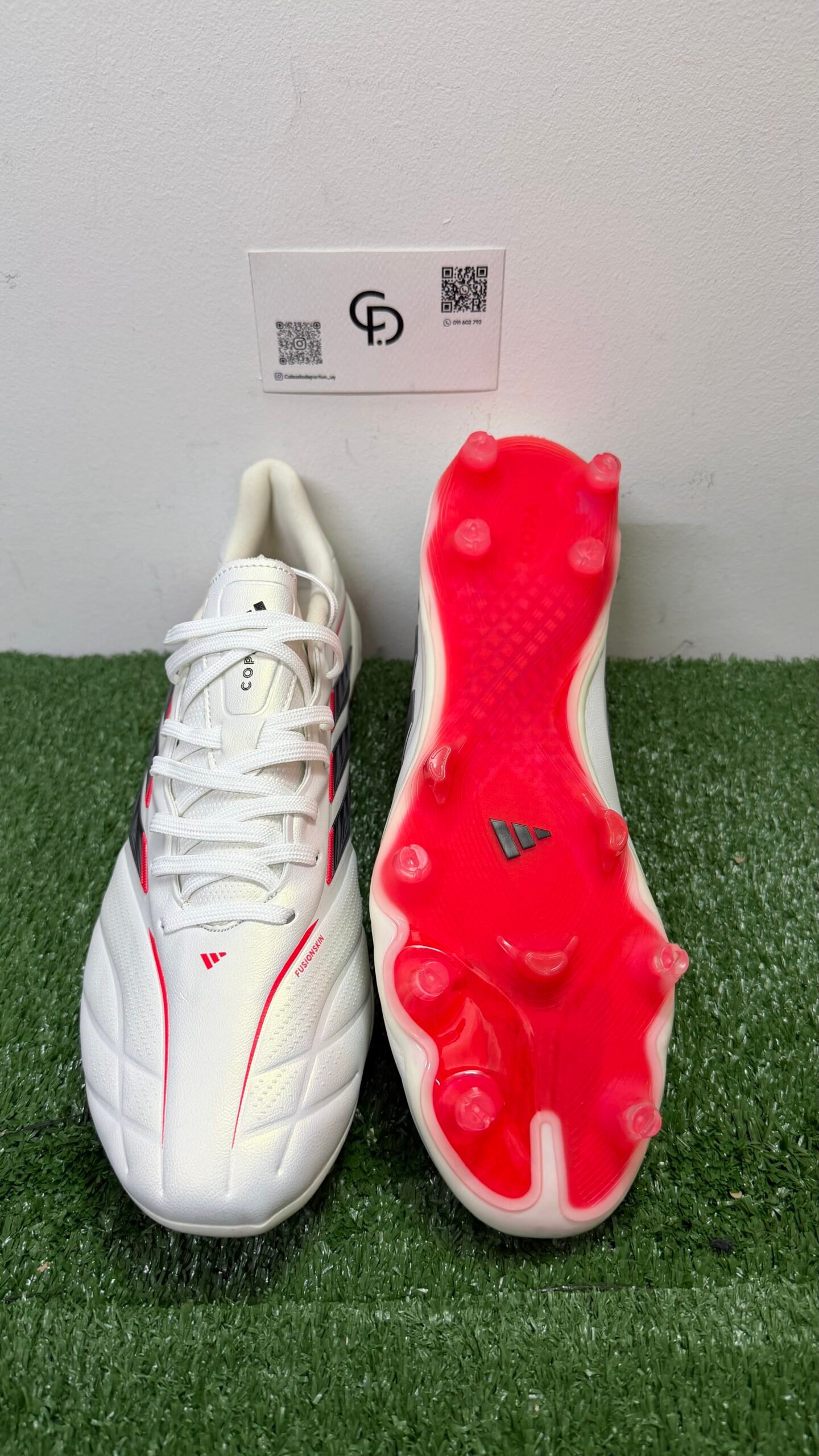 Adidas Copa FG Blanco/Rojo - Imagen 2