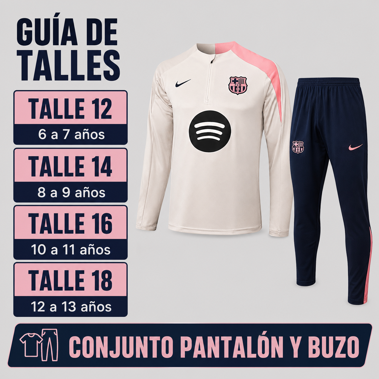 Conjunto Pantalón + Buzo Kids BARCELONA - Imagen 2