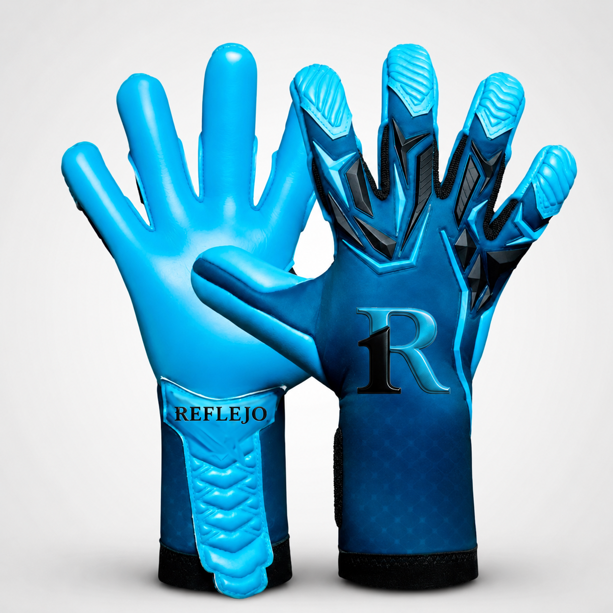 Guantes de Arquero REFLEJO Fusion Sky Blue Pro