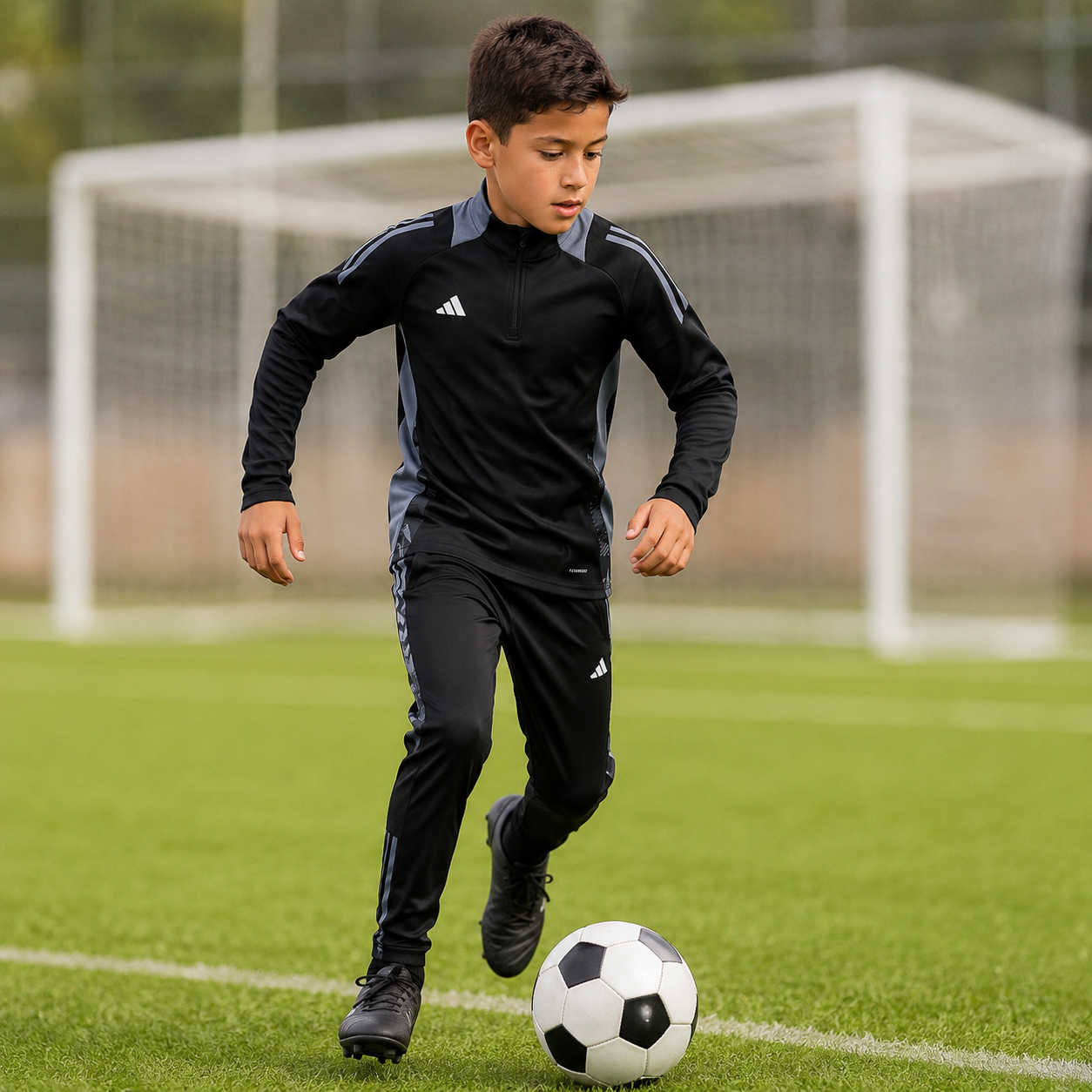 Conjunto Pantalón + Buzo Kids ADIDAS NEGRO - Imagen 5