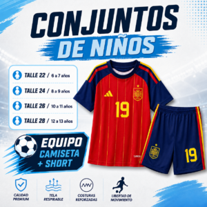 Equipo Niño España 2026 Lamine Yamal 19 – Camiseta + Short