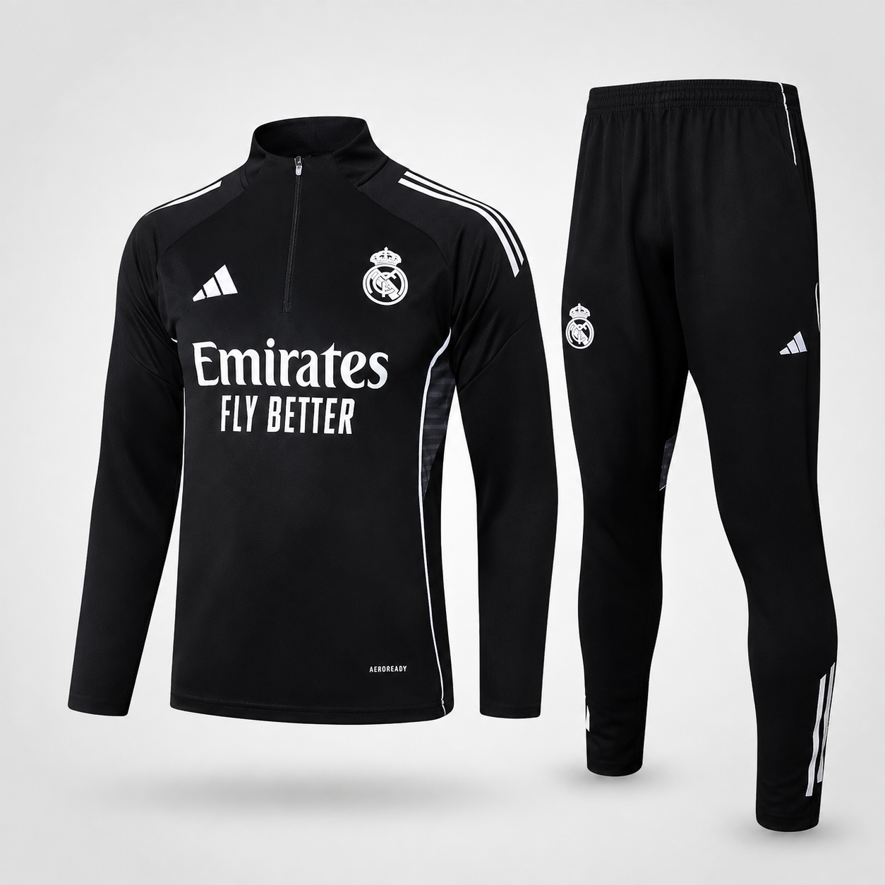 Conjunto Real Madrid Entrenamiento Negro