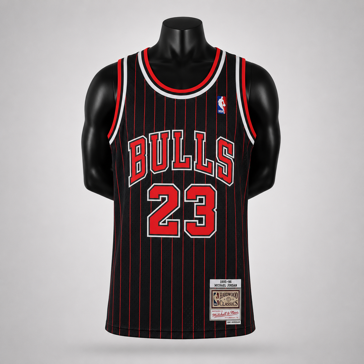 Musculosa NBA Chicago Bulls N.º 23 Pinstripe – Hombre